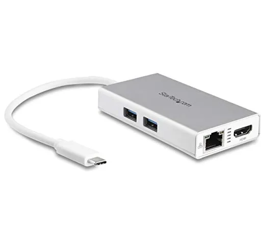 StarTech.com Adattatore Multifunzione USB-C per portatili - Power Delivery - 4K HDMI - Gbe...