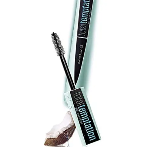 Maybelline New York Mascara Total Temptation Waterproof, Mascara Volumizzante dal Risultat...