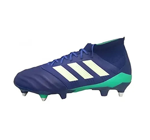 adidas Predator 18.1 SG, Scarpe da Calcio Uomo, Blu (Uniink/Aergrn/Hiregr Uniink/Aergrn/Hi...