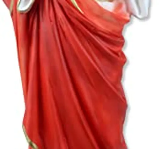 Proposte Religiose Statua del Sacro Cuore di Gesù in resina. Altezza cm 50. Dipinta a mano...