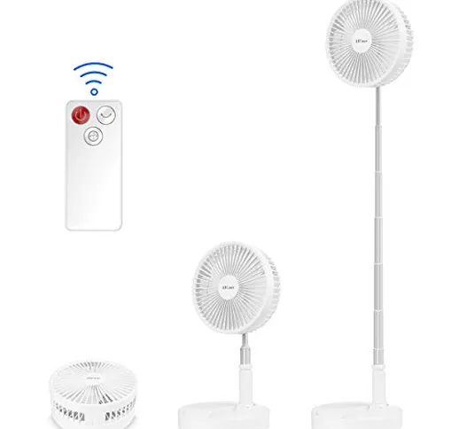 AICase Ventilatore Portatile con Telecomando,Silenzioso/Ventilatore da Tavolo e da Pavimen...