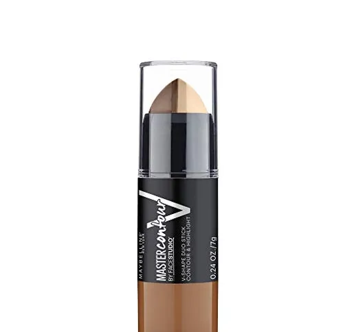 Maybelline New York Master Contour Stick Contouring 2 in 1 per Illuminare e Scolpire, Fini...