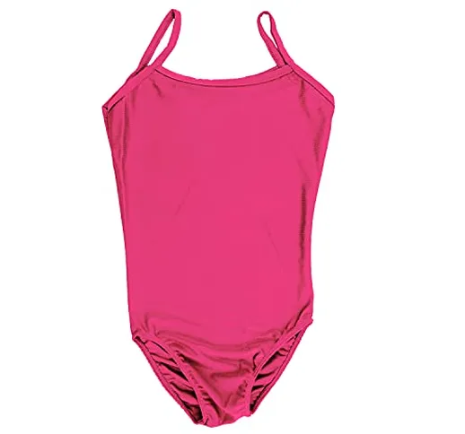 Carnavalife Body da danza per bambine, senza maniche, body da ginnastica in stile camicia,...