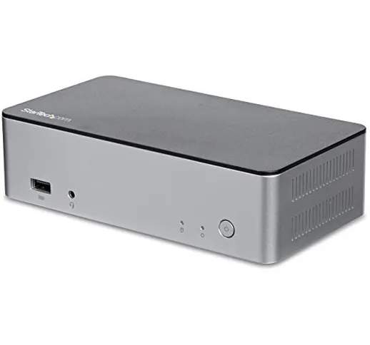StarTech.com Docking Station USB-C per portatili a doppio DisplayPort - Replicatore di Por...