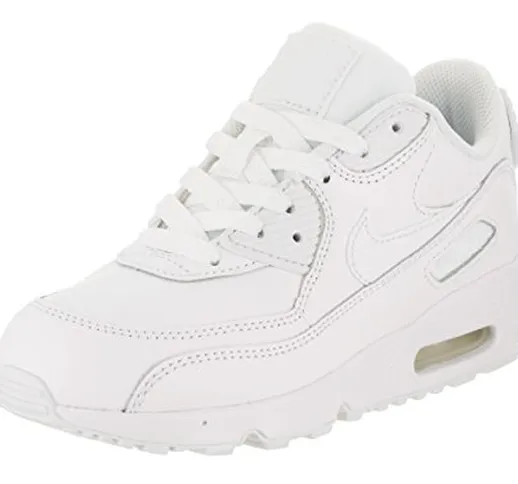 Nike Air Max 90 LTR (PS), Scarpe da Trail Running Bambino, Bianco (White/White 100), 28 EU