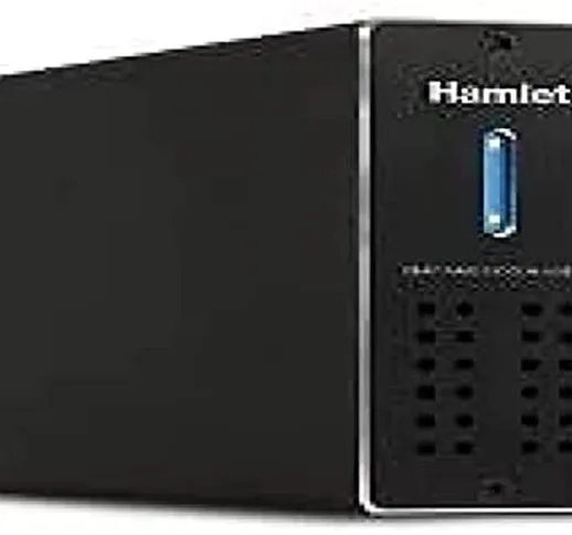 Hamlet HXDAS25 Box RAID per 2 hard disk SATA 2.5" USB 3.0