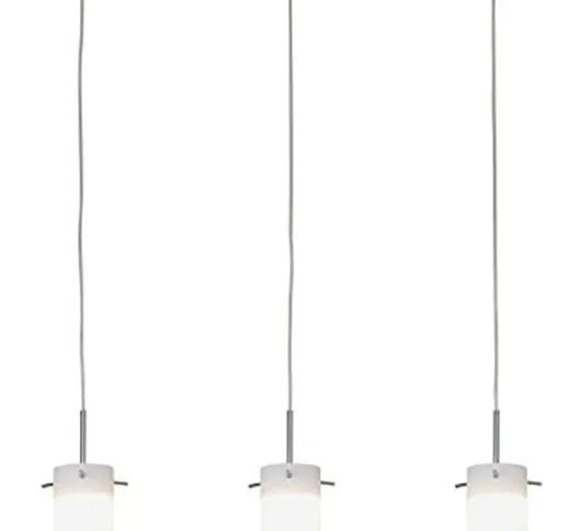 Briloner Leuchten 4289-038 A +, Lampadario LED, Sospensione, 15 W, cromata, 120 x 70 x 120...