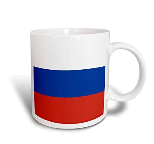 N\A Mug_158418_2 Bandiera della Russia Russo Bianco Blu Rosso Striscia Orizzontale Tricolo...