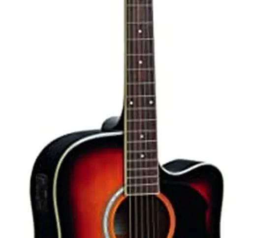 Eko - RANGER CW EQ BROWN SUNBURST, Chitarra Acustica CW con Equalizzatore, Top in Abete, F...