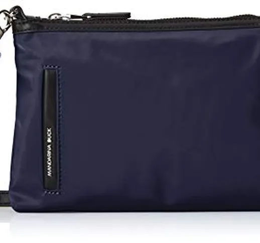 Mandarina Duck Hunter, Borsa a tracolla Donna, Blu/Eclipse, 10x21x28.5 cm (B x H x T)