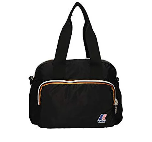 K-Way Borsa a mano donna due manici 32x21x15 cm K1350 (nero)