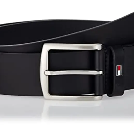 Tommy Hilfiger New Denton Belt 4.0 Cintura, Nero (Black 090), 105 Uomo