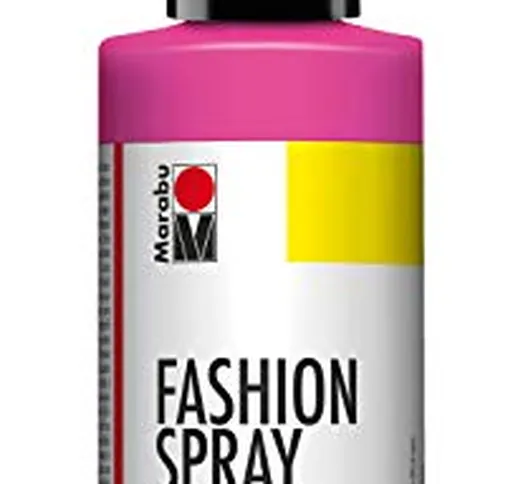 Marabu - Vernice per Stoffa con erogatore Spray, 100 ml, Colore: Rosa