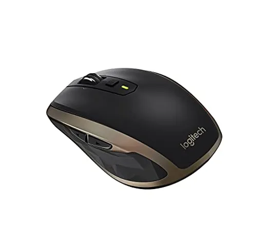 Logitech MX Anywhere 2 Mouse wireless, Bluetooth o mouse wireless da 2,4 GHz con ricevitor...