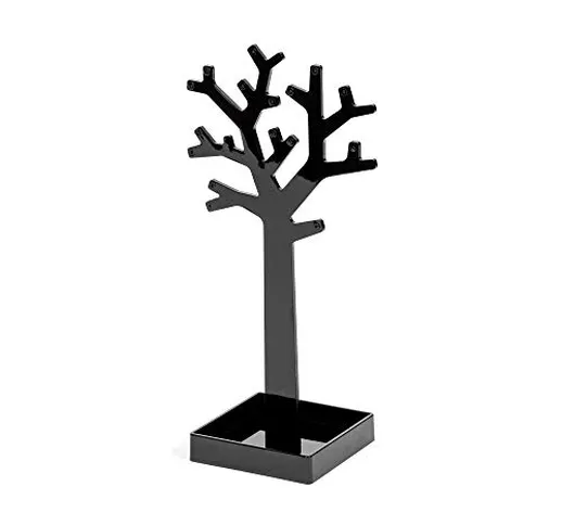 Compactor Bijoux Organizzatore ad Albero, 14.8 x 9.9 x 30 cm, Plastica, Nero