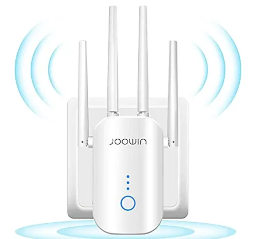 JOOWIN Ripetitore WiFi Wireless 1200Mbps Wireless WiFi Extender Dual Band 5GHz/2.4GHz Wmpl...