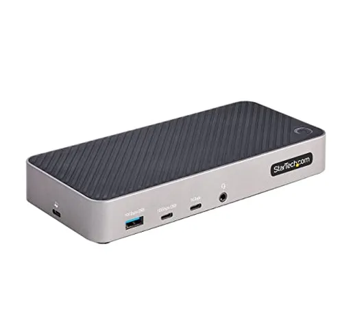 StarTech.com Docking Station USB-C per Tre Monitor - Dock USB C Triplo HDMI/DP 4K- Hub USB...