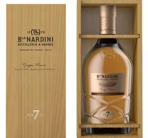 Nardini Selezione"Grappa Riserva 7 anni" in ast. legno 70 cl 45% vol.