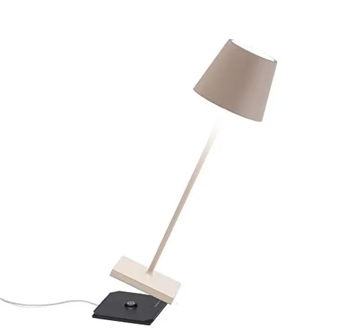 Zafferano - Poldina Pro Lampada LED Dimmerabile da tavolo in alluminio, Protezione IP54, U...