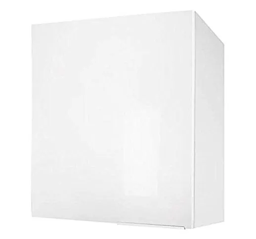 Berlenus CP6HB - Mobile alto da cucina con uno sportello, 60 x 34 x 70 cm, colore: Bianco...