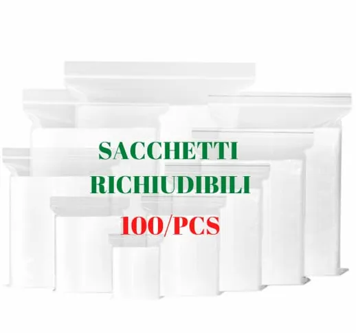 Bustine trasparenti richiudibili | buste trasparenti con chiusura | sacchetti plastica ric...