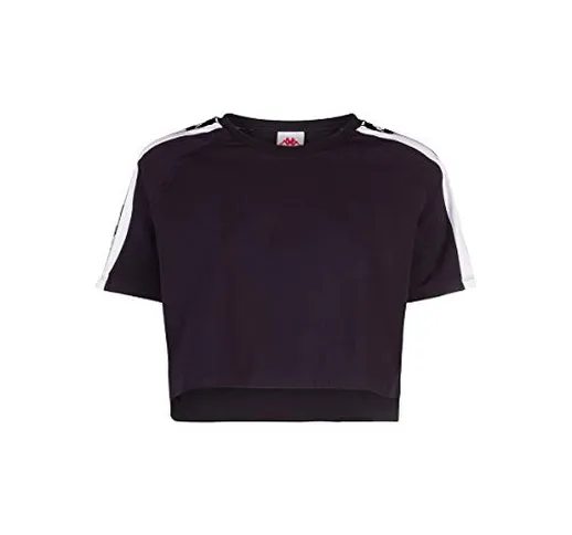 Kappa 900 Blk-Wht-Blk AUTHE Abbigliamento Donna T-Shirt 304SVY0
