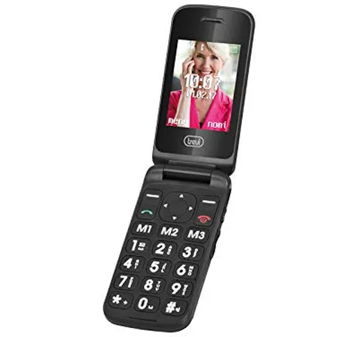 Trevi FLEX PLUS 55 Telefono Cellulare per Anziani a Conchiglia con grandi tasti, grande di...