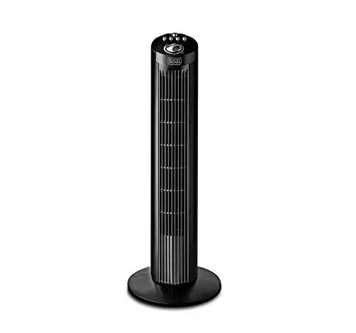 BLACK+DECKER BXEFT46E Ventilatore a Torre, 45 W, Altezza 81 cm, senza Telecomando, Plastic...