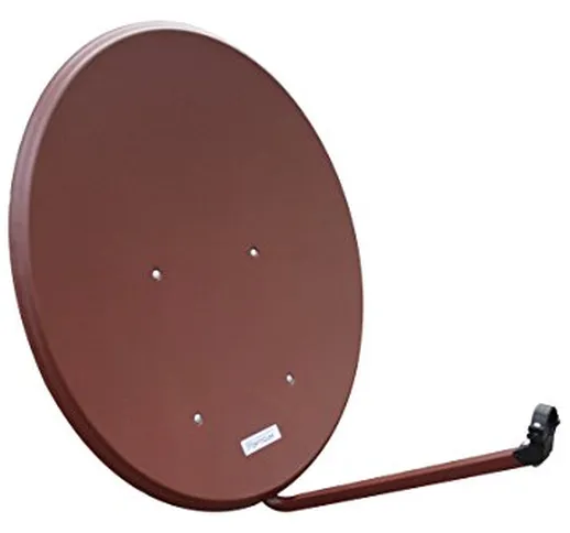 Opticum LH 80 SAT antenna in alluminio, HDTV, 3D, 4K / UHD ready, Colore Rosso