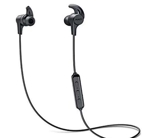 AUKEY Cuffie Bluetooth Sport Bassi Potenziati, Auricolari Wireless in Ear con 8 Ore di Tem...