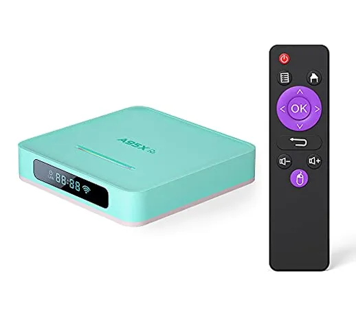 Peiloh Android TV Box, Android 10.0 TV BOX with RGB light, 64bit ARM Corter-A53 Quad-core...