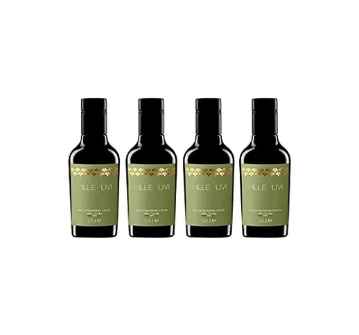Milleulivi - Olio Extravergine di Oliva - Peranzana - Set quattro bottiglie da 250 ml - Gu...