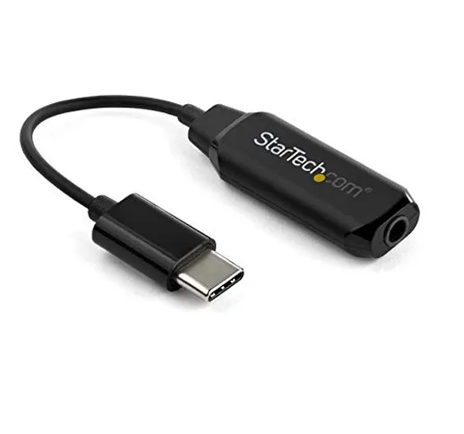 StarTech.com Adattatore audio da USB C a 3,5 mm - Jack per cuffie da USB tipo C digitale a...