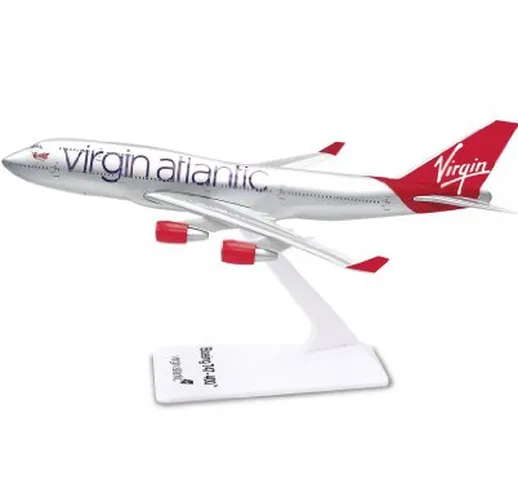 Premier Planes SM74715WB Virgin Atlantic Boeing 747-400 1:250 clip-together model by Premi...