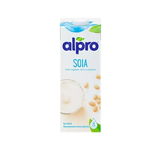 ALPRO Soia Classico, Bevanda alla Soia, 100% vegetale con vitamine B2, B12 e D , 1L