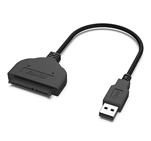 Cavo da SATA a USB, adattatore per driver rigido da USB 3.0 a SATA III compatibile per HDD...