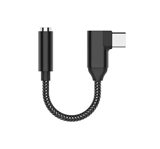 Rpanle Adattatore USB C a Jack 3.5 mm, Adattatore Jack USB C Audio Aux in Kevlar Tessuto,...