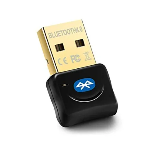 Maxesla Adattatore Bluetooth USB Bluetooth 4.0, Chiavetta Bluetooth per PC Plug And Play,...