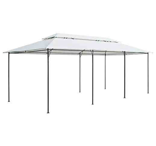 Gazebo 600 x 298 x 270 cm, bianco, 180 g/m²