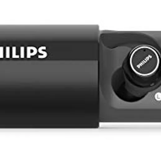 Philips in ear sport st702bk/00 true wireless (bluetooth, 18 ore durata della batteria, pu...