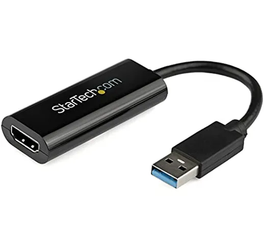StarTech.com Adattatore Scheda Video Esterna Multi-Monitor USB 3.0 Slim a HDMI, 1920x1200/...