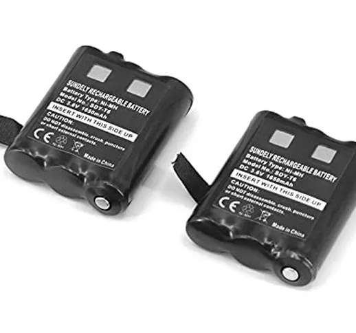SUNDELY® Confezione di 2 Batterie per Motorola Radio TLKR T62 T82 Extreme T92 H2O PMNN4477...