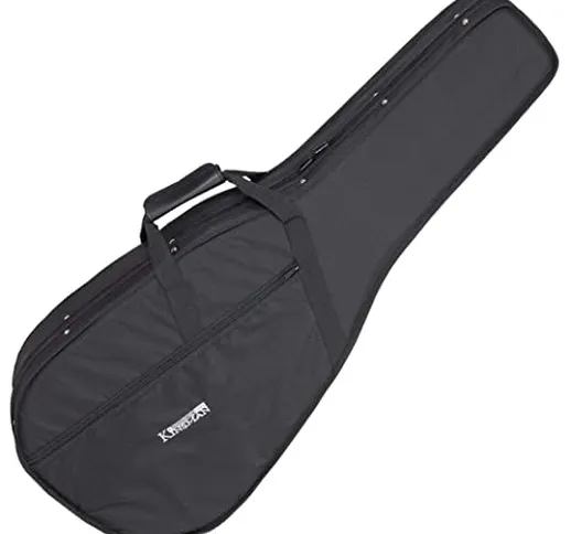 Kinsman HFW2 - Custodia rigida imbottita per chitarra acustica western, modello standard