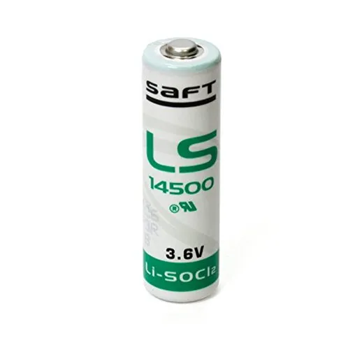 Saft LS14500 - Batteria al litio cilindrica da 2600 mAh, (LR06/AA) 3,6 V (2 pezzi)