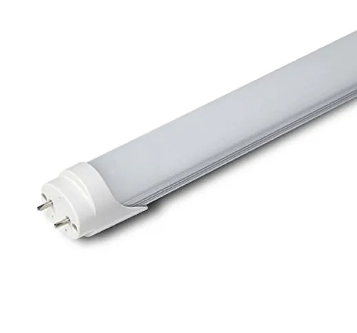 GRG® Tubo Neon a LED SMD con attacco T8 da 120cm 20W luce fredda 6000-6500k e copertura op...