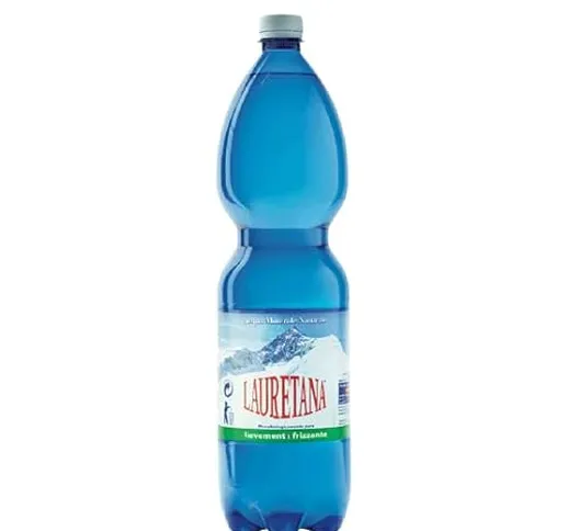 6 Bottiglie ACQUA LAURETANA Lievemente FRIZZANTE 1500 ML PET