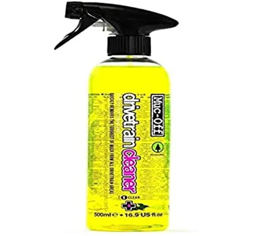 Muc-Off Bio Drivetrain Cleaner, 500 ml - Spray Pulisci Catena Bici e Sgrassatore Catena Bi...