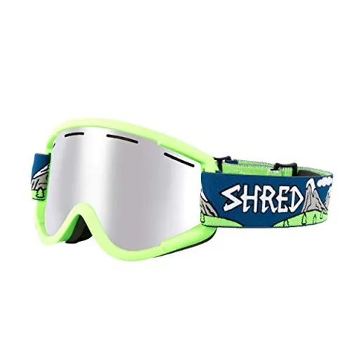 Shred nastify Need More Snow Platinum Neve Occhiali da Sci, Snowboard, Blue, One Size