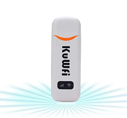 Chiavetta Internet, KuWFi 150Mbps sbloccato Mini LTE USB WiFi Dongle 4G / 3G auto WiFi Rou...