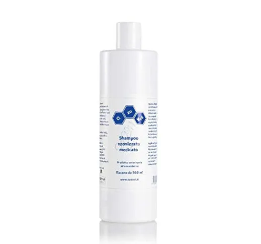 Ozo-Vet Shampoo Ozonizzato Medicato, conf. 250 ml - Prodotto ad Uso Esterno per Cani - Aiu...